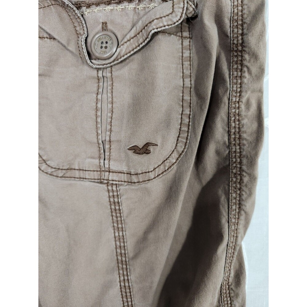 Hollister Baggy Camo Cargo Pants Large Adjustable Rise Y2K Grunge Utility Style - Picture 9 of 13